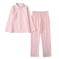 room wear winter japanese pyjama womens pajamas suits 100 cotton gauze womens room wear
