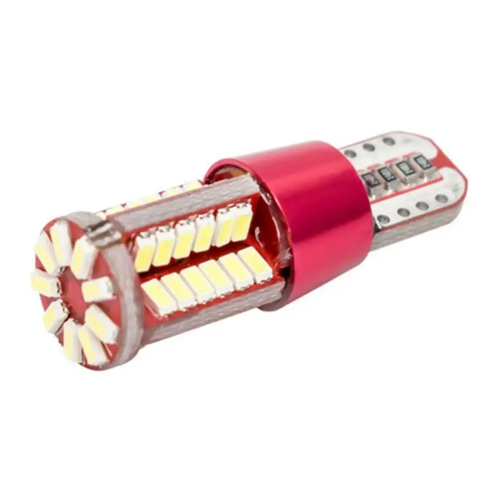 ice blue 1 шт. T10 168 192 W5W 57 SMD 3014 Светодиодный Canbus без ошибок габаритный автомобильный фонарь парковочная лампа 57smd двигатель клиновидная лампа белый красный синий желтый - Цвет: ice blue