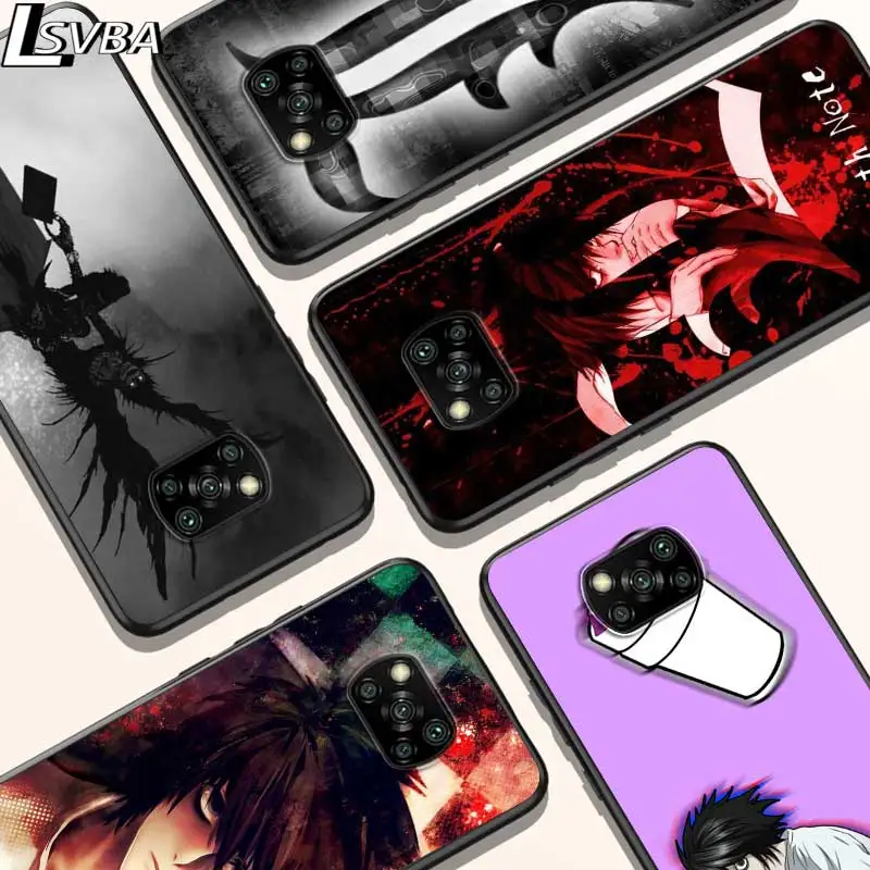 

Anime Death Note For Xiaomi Redmi K30 K30S Mi 10T Lite Pro Poco X3 NFC X2 M3 M2 F2 Pro C3 F1 Soft Black Phone Case