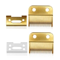 professional gold clipper blade electric clipper replacement stainless steel accessories blade screws hair trimmer for wahl 8504