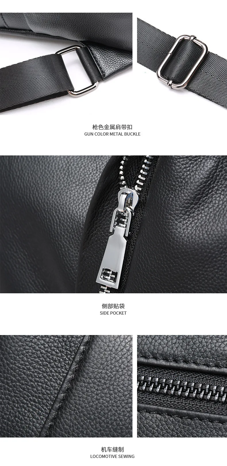 Fashion Both Shoulders Backpack Women Genuine Leather Women's All-match Cowhide Travel School Bags For Teenage Girls Backpacks