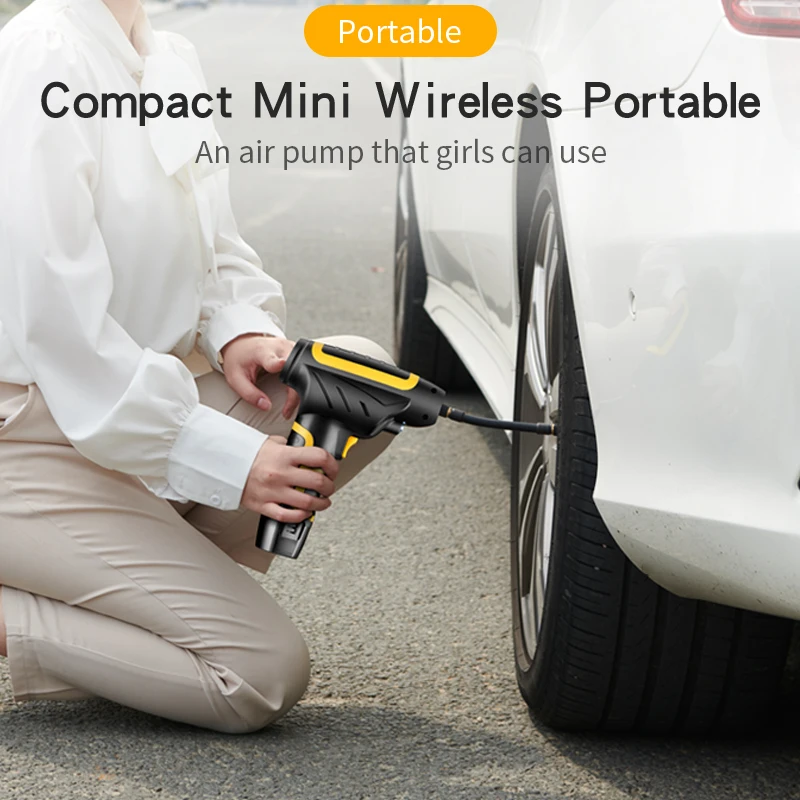 Универсальный надувной насос ручной электрический 12 в цифровой автомобильный