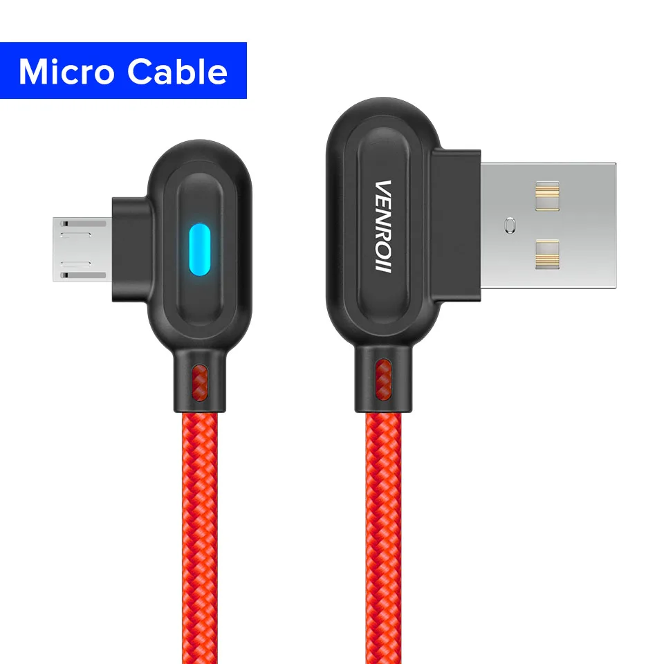 Red 2.4A Micro USB кабель для быстрой зарядки и синхронизации данных Kable Android мобильный телефон шнур для huawei samsung Xiaomi LG Oneplus MicroUSB провод - Цвет: Red