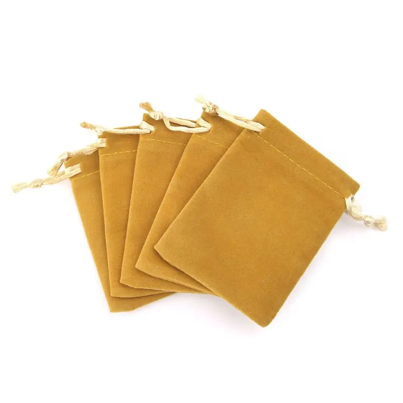 

2021 New 5pcs Velvet Dice Bags Tarot Cards Deck Storage Bag Toy Jewelry Mini Drawstring Package Board Game