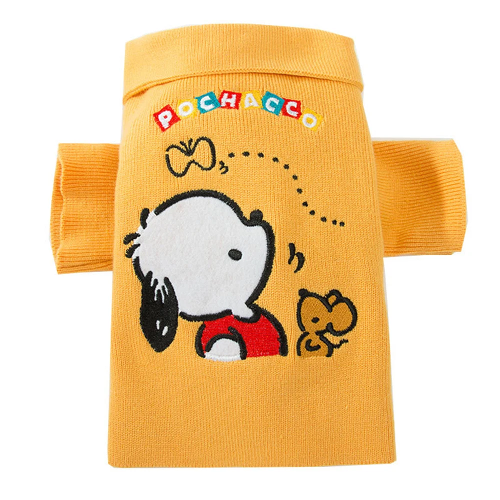 

Свитер для домашних животных с мультяшной вышивкой модная теплая рубашка для щенка симпатичная кошачья куртка мягкая и удобная одежда для ...