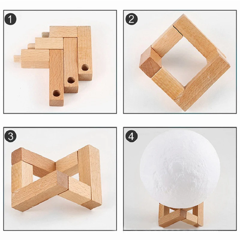 

3D Print Moon Lamp LED Night Light Rechargeable Color Change Touch Moonlight Desk Lamp For Bedroom Decor Kids Christmas Gift