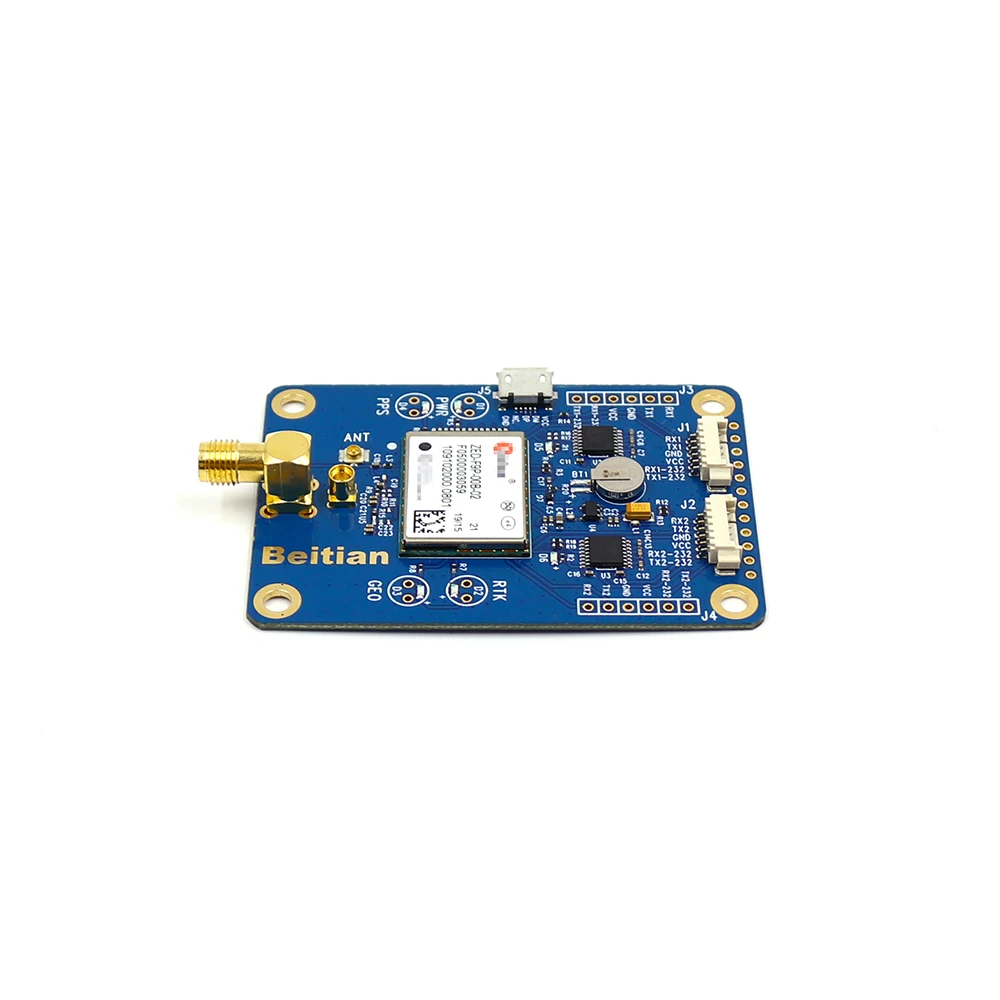BEITIAN GNSS EVB ГЛОНАСС GALILEO Высокоточный сантиметр gps-модуль двухчастотный ZED-F9P модуль