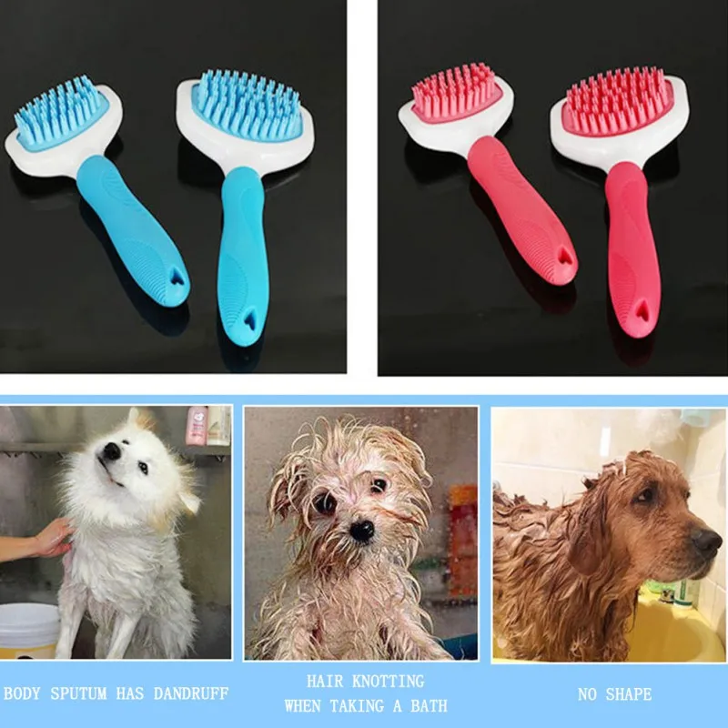Устройство для груминга собак душ чистящая щетка ванны силиконовая Массажная