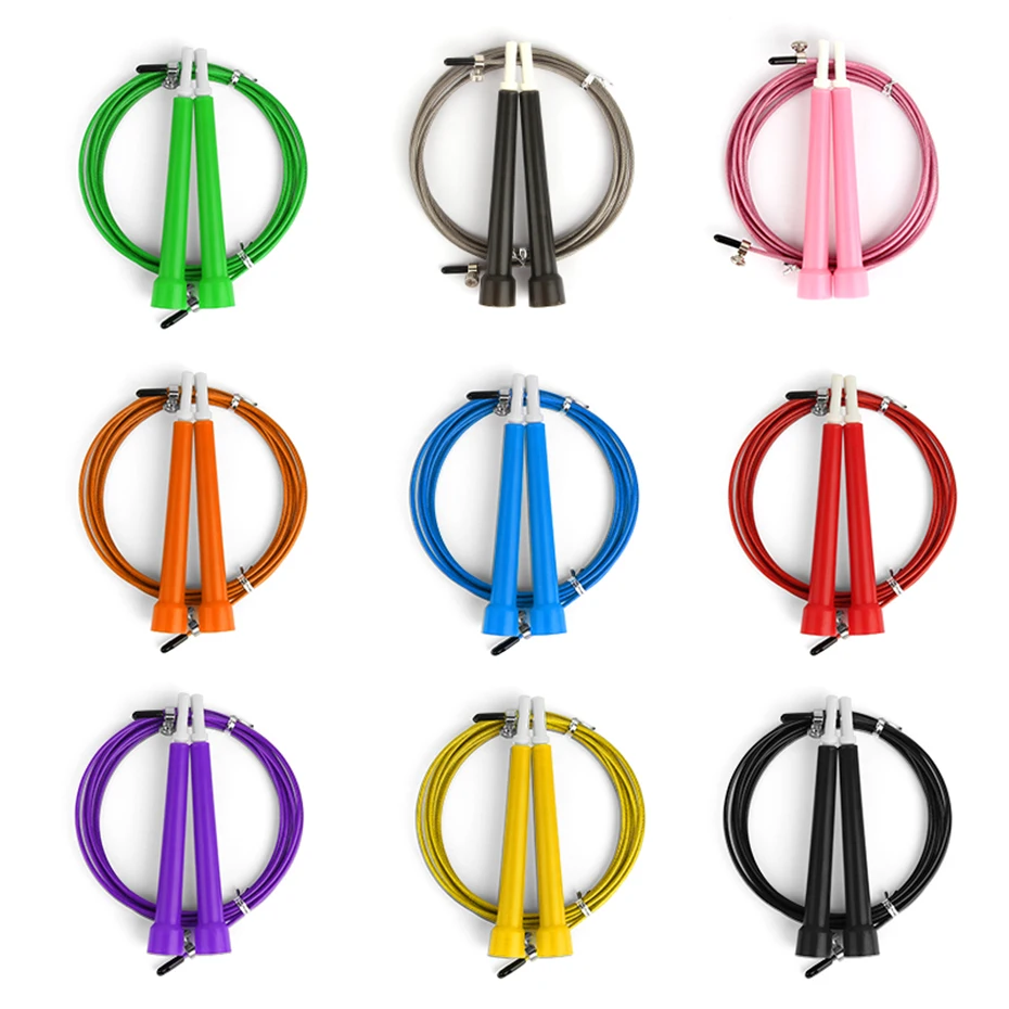

Jump Skipping Ropes Cable Steel Adjustable Fast Speed ABS Handle Jump Ropes Crossfit Training Boxing Sports Exercises