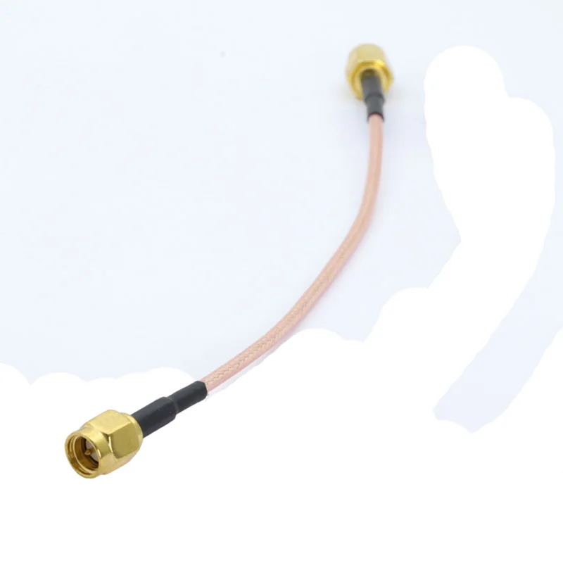 100 шт./лот RP SMA папа-папа коннектор RG316 ОТРЕЗОК кабеля в сборе адаптер коаксиальный