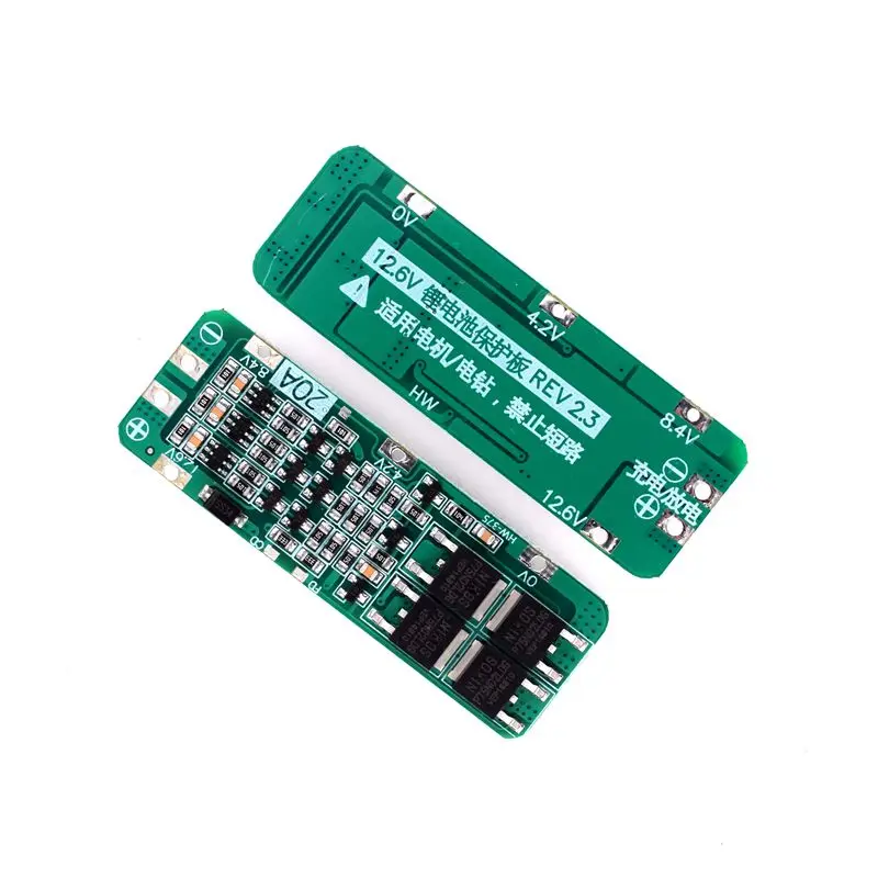 3S 20A литий-ионный аккумулятор 18650 зарядное устройство PCB плата защиты BMS 12 6 V Cell 59x20x3