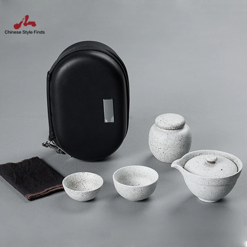 Чайный набор японский и китайский керамический чайник чайные чашки портативные
