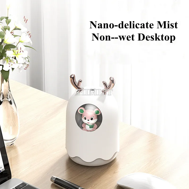 Увлажнитель-Ароматизатор воздуха ультразвуковой 300 мл USB с функцией