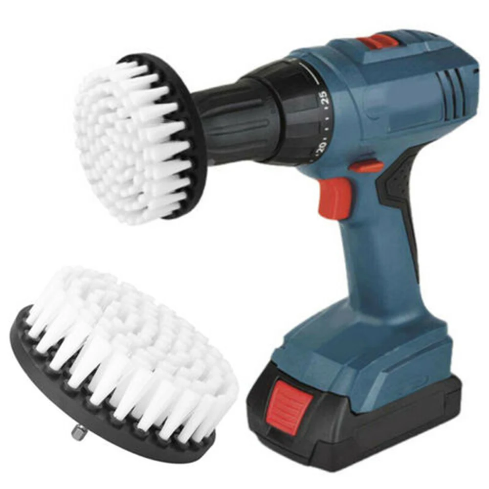 

4inch Electric Drill Brush Power Scrubber Brushes Bathroom Carpet Tile Leather Upholstery Cleaning Brush Tools