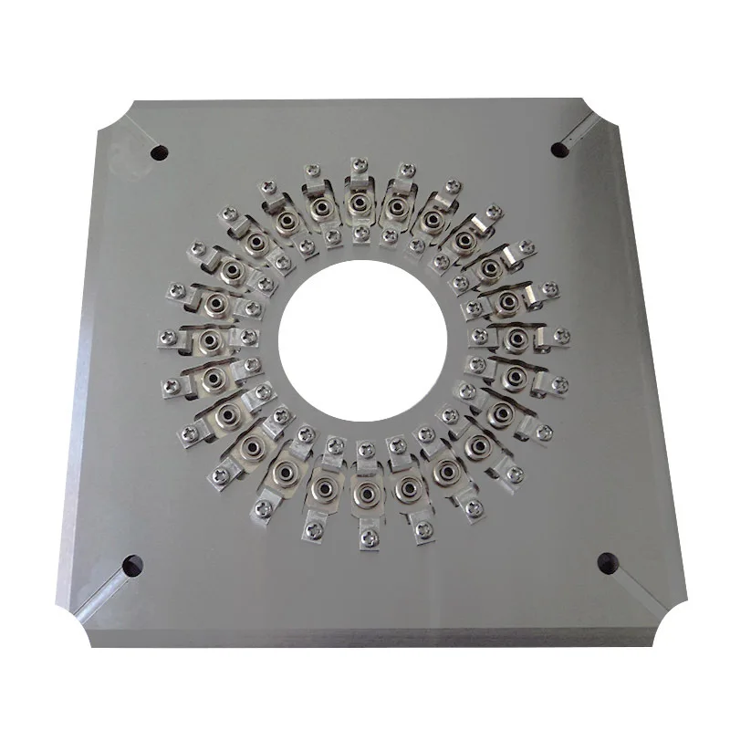 Four corner pressurized PC1.25 1.0 bare ferrule non-standard ferrule fiber grinder grinding disc polisher fixture LC/APC-24