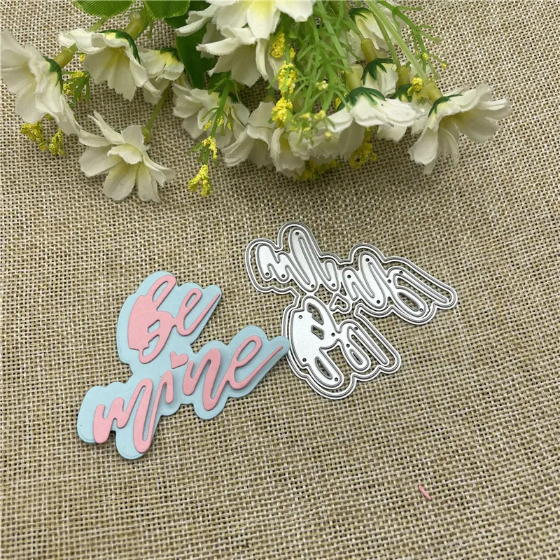 Металлическая Форма для высечки Be Mine круглое отверстие этикетка скрапбукинга