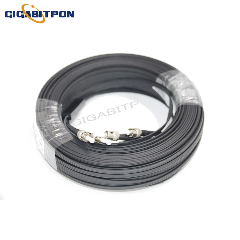 FTTH Fiber Optic Drop Cable 100-500m STUPC to STUPC GJYXCH G657A1 Single Mode Outdoor 3 Steel 2 Core enlarge