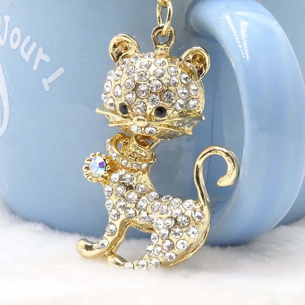 Модное ювелирное изделие брелок &quotКотенок&quot личностный сплав стразы ремесло