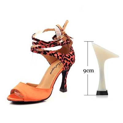 Женские современные замшевые туфли Ladingwu с леопардовым принтом, блестящие туфли для танцев сальсы в простом стиле для девушек и женщин, танцевальные туфли с мягкой подошвой для бальных танцев