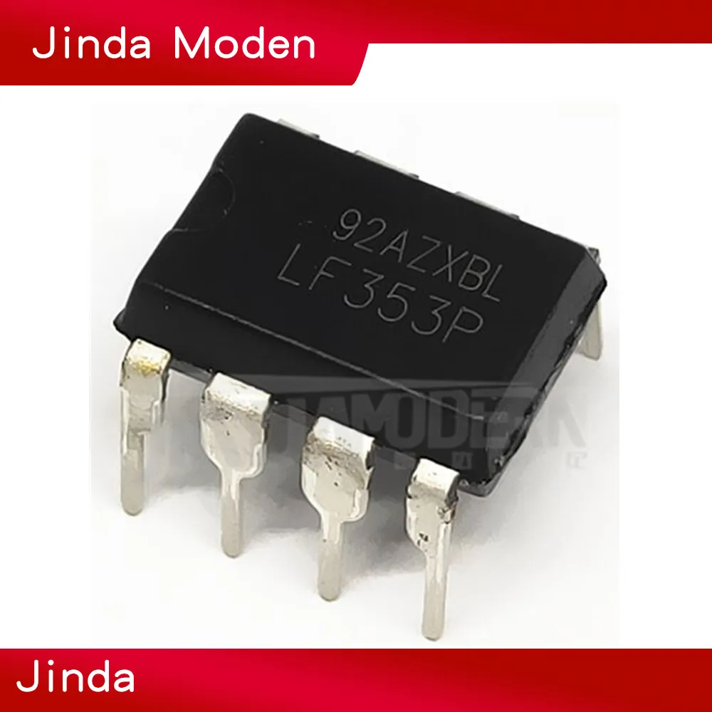 10 шт. LF353P DIP8 LF353N DIP-8 TI JFET-INPUT двойной операционный усилитель LF353 DIP | Электронные