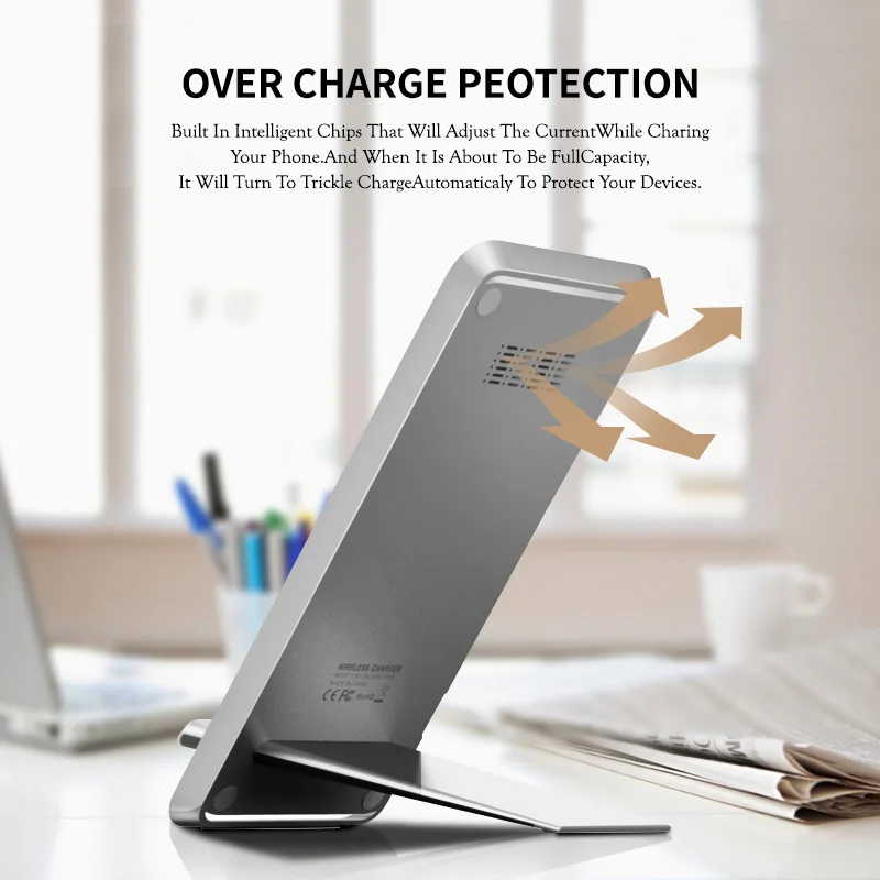 Беспроводное зарядное устройство 10 Вт подставка для Samsung быстрая зарядная