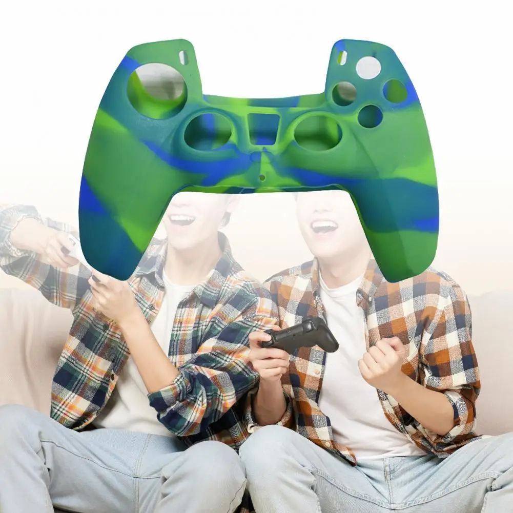

Геймпад чехол Камуфляжный защитный силиконовый чехол с защитой от царапин чехол для джойстика для Sony PS5