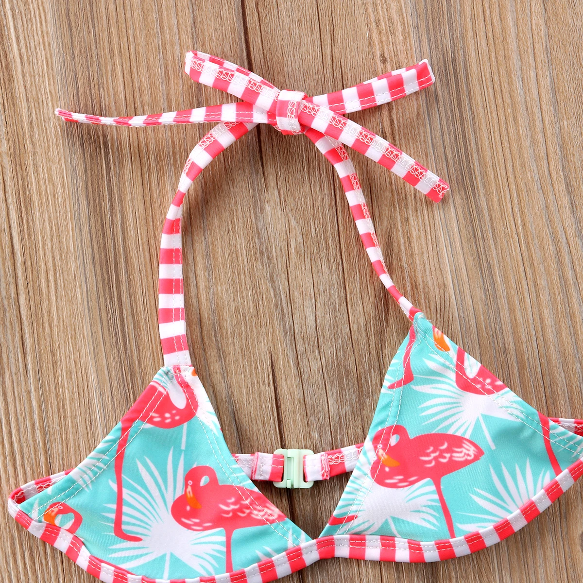 Новинка 2019 милый летний детский комплект бикини с принтом фламинго для маленьких