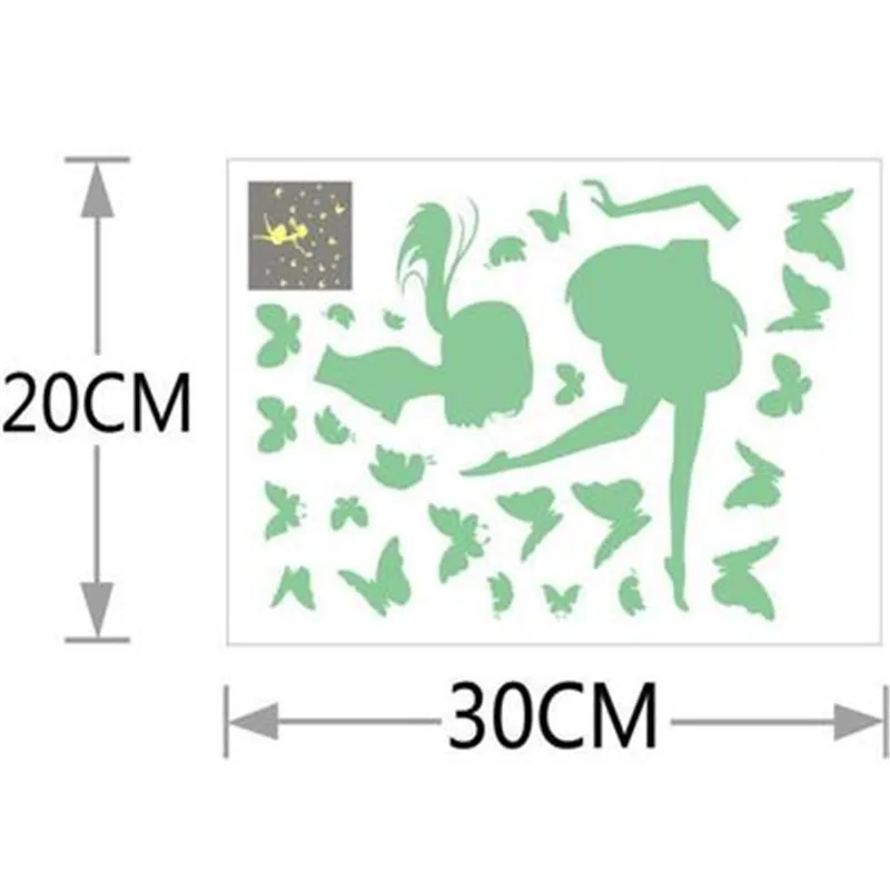 Наклейка со звездами и бабочками украшение для детской комнаты наклейка декор