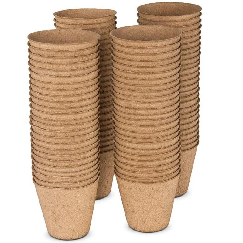 102 пачка торфа горшки для сада поднос рассады 3 дюйма Экологичные органические