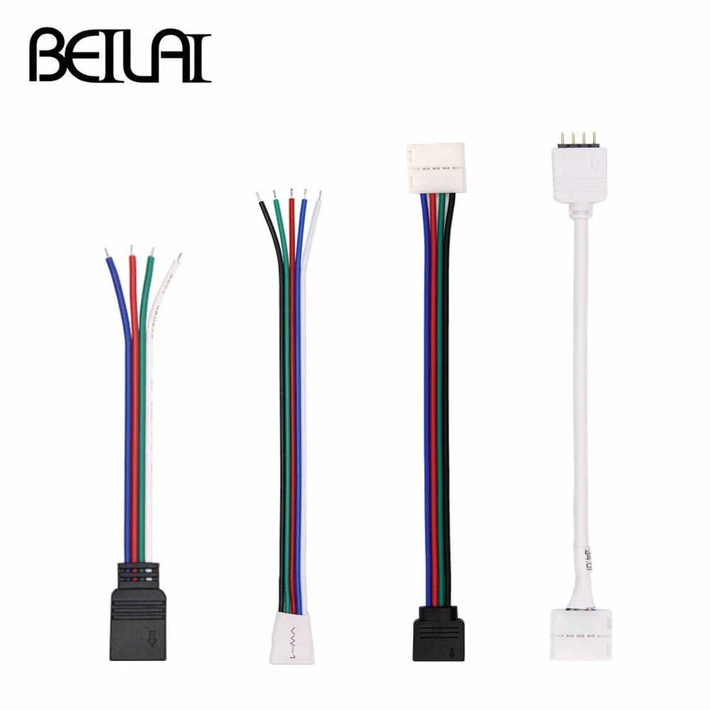 

4pin 5pin RGB RGBW LED Strip Connector Free Welding For SMD 5050 Flexible Lights Neon Tape 5pcs/lot