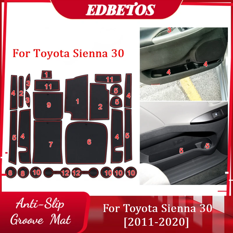 Коврик для ворот Toyota Sienna 30 XL30 2011 2012 2013 2014 2015 2016 2017 2018 2019 коврик межкомнатной