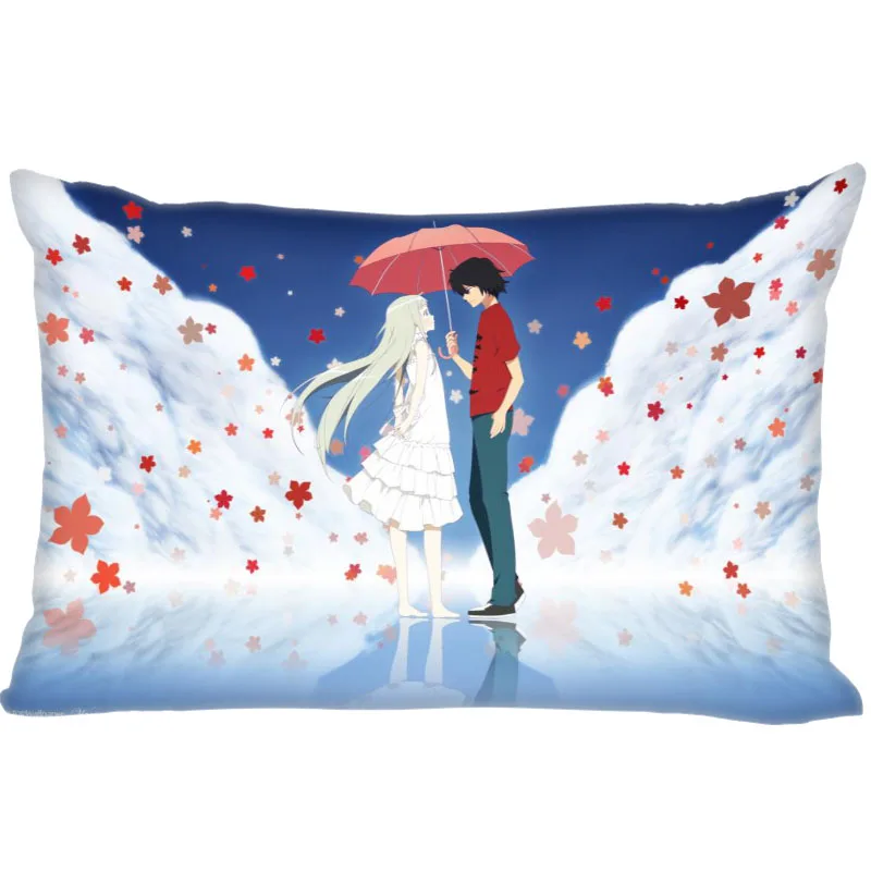 Прямоугольная подушка чехлы горячая Распродажа лучшее качество Аниме ANOHANA