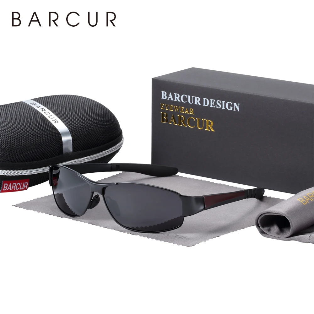 Солнцезащитные очки мужские и женские BARCUR поляризационные спортивные