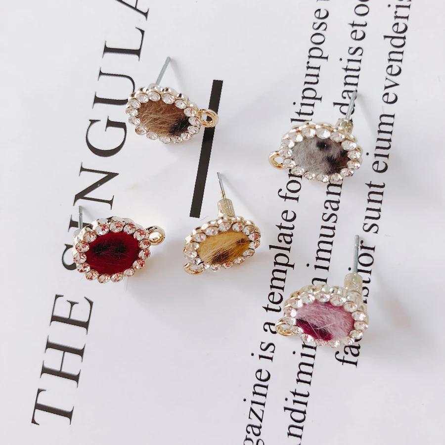 6 шт./lotAlloyFlowerk goldearrings, принадлежности для ювелирных изделий, аксессуары «сделай сам»