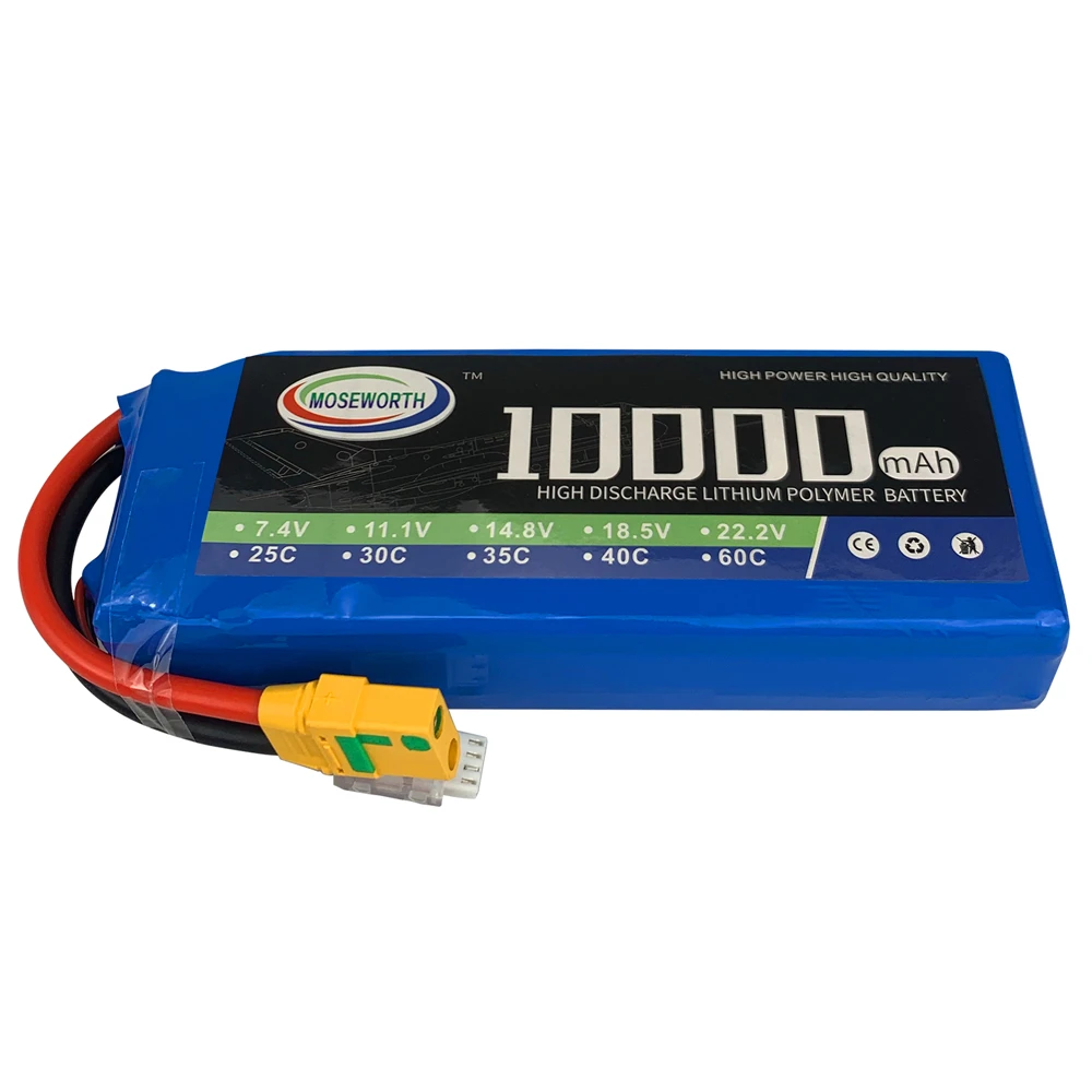 Аккумулятор LiPo 2S 3S 4S 6S 7 4 В 11 1 14 8 мАч 25C для радиоуправляемого самолета вертолета
