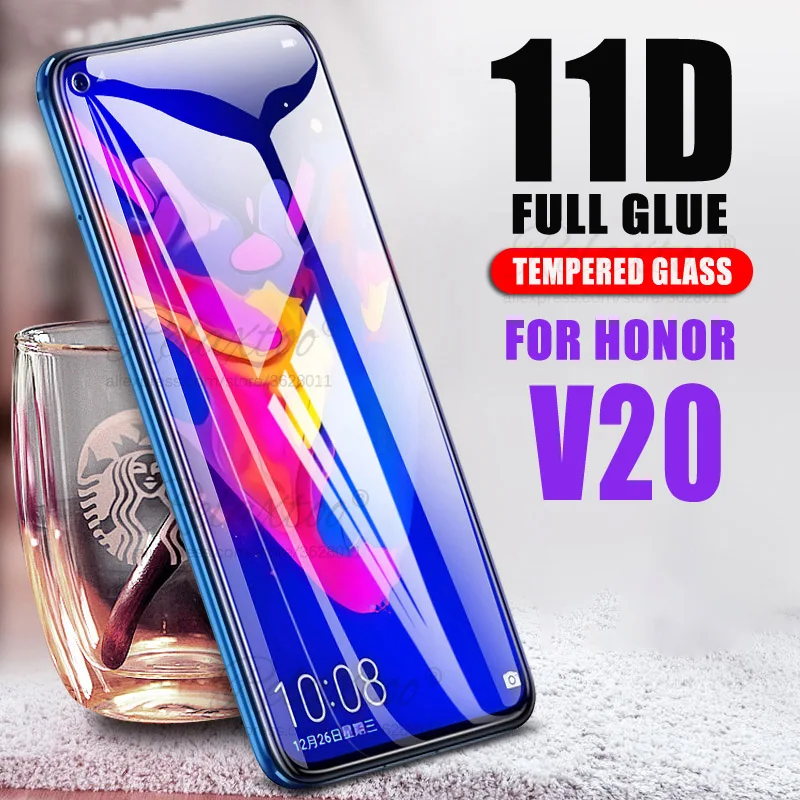 Защитное стекло закаленное 11D для Huawei Honor View 20 v20|Защитные стёкла и плёнки