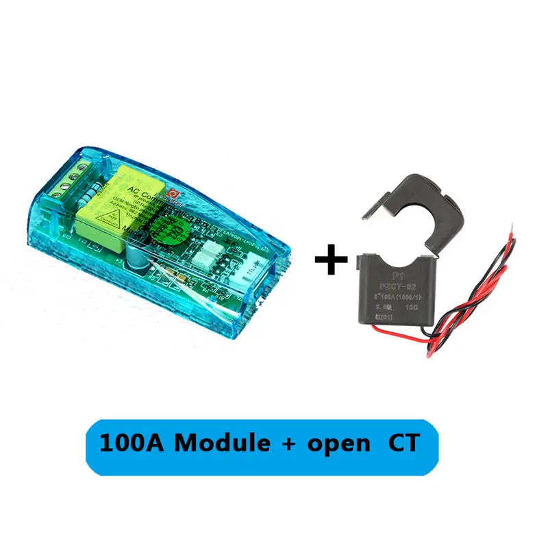 4 PZEM-004T AC цифровой многофункциональный измеритель ватт мощность вольт ампер ttl тестовый модуль PZEM-004T с катушкой 0-100A 80-260 В переменного тока - Цвет: 4