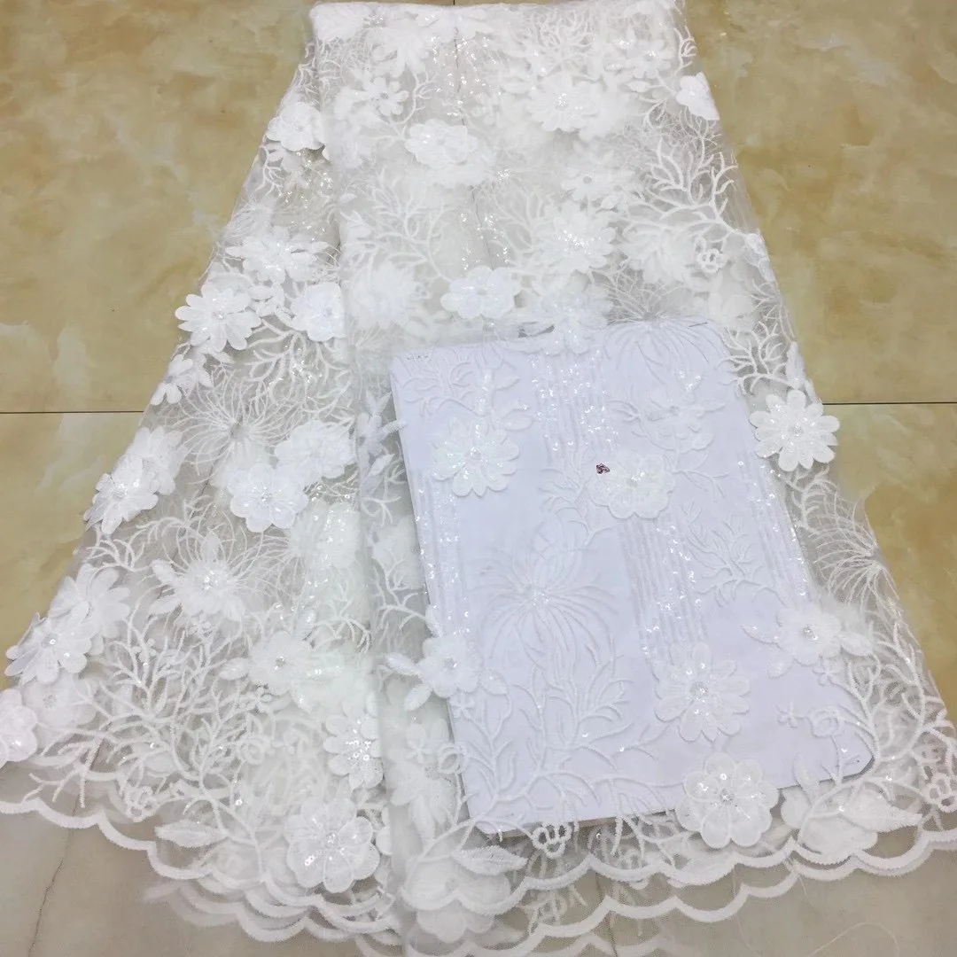 

2022 High-quality African Lace Fabric French Mesh Tulle Lace Fabric, Suitable For Nigerian Wedding Banquet Dress D4253