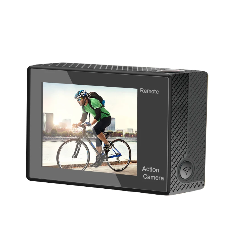 GEEKAM Экшн-камера H2R/H2 ультратонкий HD 4 K/25fps WiFi 2," 170D подводный водонепроницаемый велосипедный шлем Экстремальные виды спорта видео камера