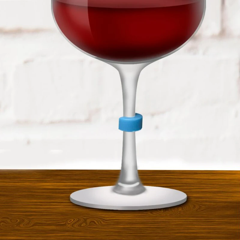 8 шт. маркер стакан для Вина Силиконовые маркеры вина вечевечерние разные цвета