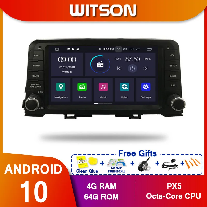 WITSON! Автомобильный DVD-плеер с восьмиядерным процессором PX5 Android 10 0 для KIA PICANTO 2017