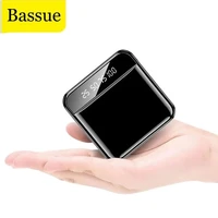 mini 10000mah power bank portable phone charger outdoor travel powerbank led light poverbank lcd digital display for smartphone