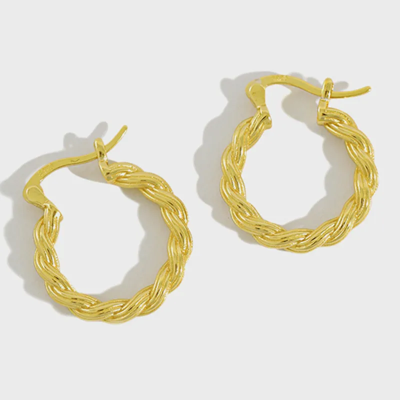 Серьги кольца Flyleaf в простом стиле женские золотистые модные ювелирные украшения