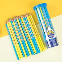 30 pcs hb hole non toxic pencils childrens corrective practice calligraphy student sketch wooden pencil office stationery