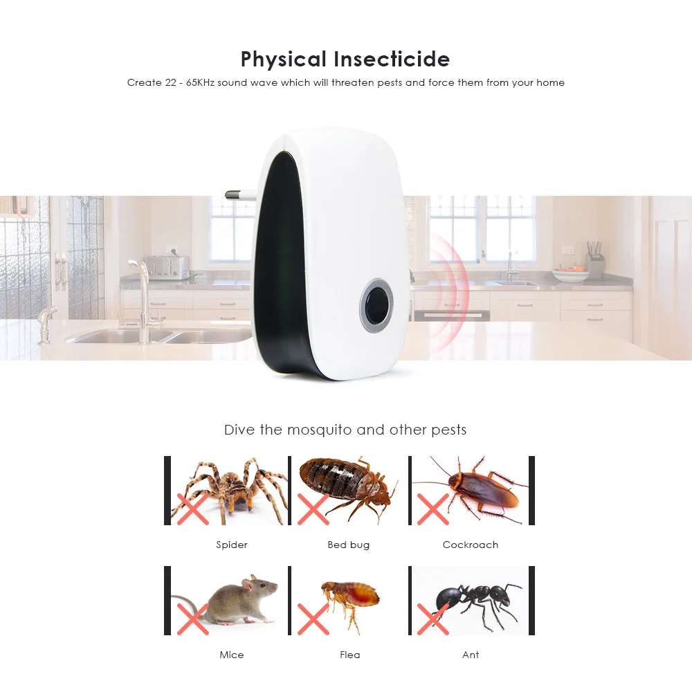 Электронный Отпугиватель вредителей ультразвуковой отпугиватель комаров мышь