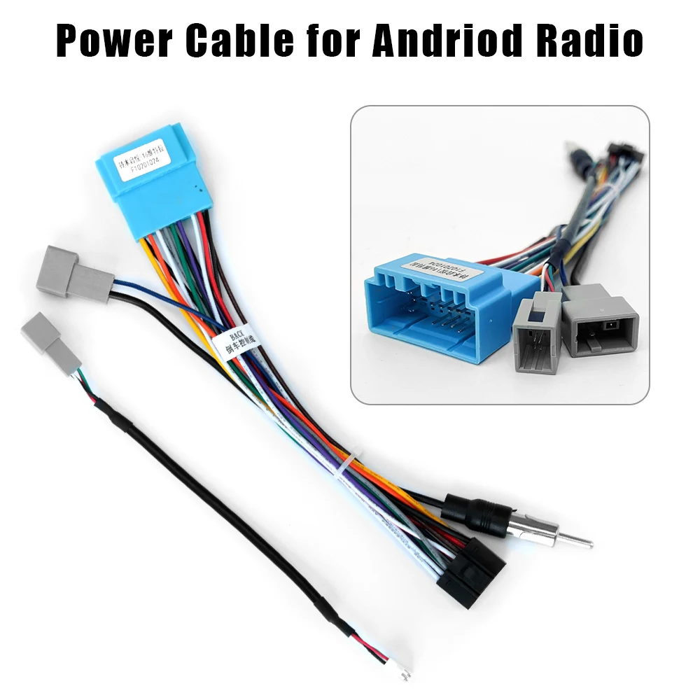 2 Din Car Android Radio Cable Power Connector for Suzuki Buick Volkswagen ISO Hyundai Kia Honda Toyota Nissan Mitsubish | Автомобили и