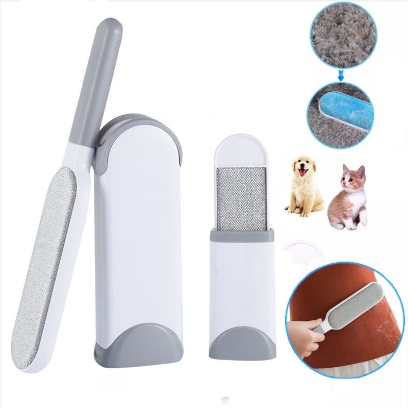 

Pet Hair Remover Brush Dog Cat Hair Remover Pet Comb Tool Fur Brush Base Double-Side Furniture Sofa Clothes Cleaning Lint Brush