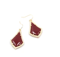 new fashion maroon purple kace highly bright summer colors dangle drop earrings for women