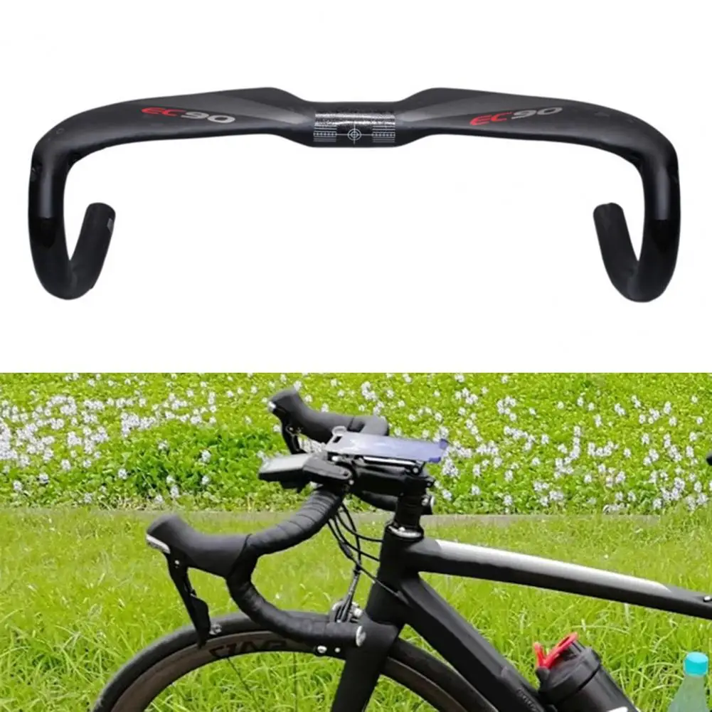 

Full Carbon Fiber Road Bicycle Curved Handlebar Handle Drop Bar Pressure Resistance Anti-Shock Anti-scratch Road Bike Handlebar