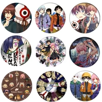 anime mirai nikki cosplay badge brooch amano yukiteru pins badges for clothes backpacks children gift